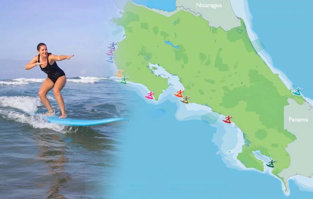 where to surf in costa rica